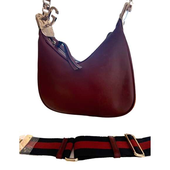 Gucci Attaché Small Shoulder Bag Burgundy